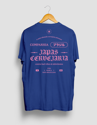 Camiseta Afamada Japas (azul royal)